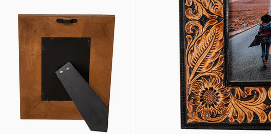 Wyburn Canyon Hand-Tooled Photo Frame