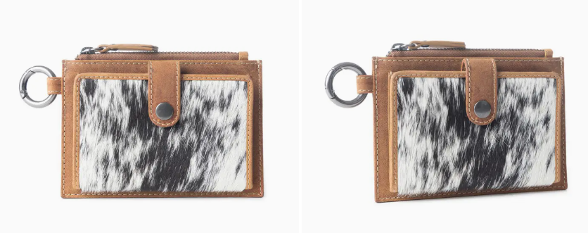 Wind Rider Credit Card Holder in Black & White