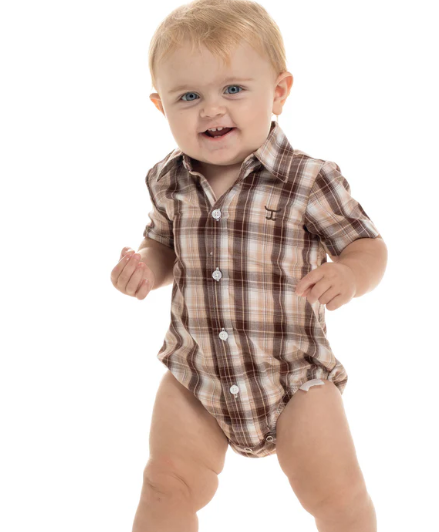 Just Country Infant Frankie S/S Full Button Jumpsuit - IWSS2656