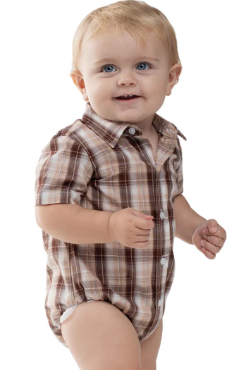 Just Country Infant Frankie S/S Full Button Jumpsuit - IWSS2656