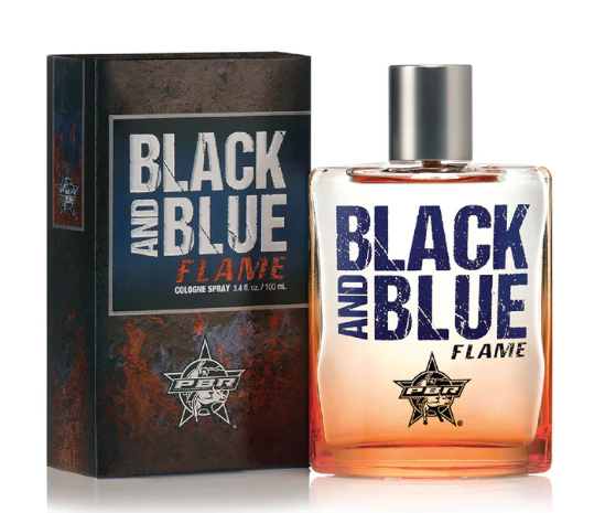 Tru Western Mens Eau De Cologne 100ml - PBR Black & Blue Flame - 92997