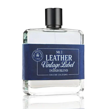 Tru Western Mens Eau De Cologne 100ml - #3 Leather Vintage Label Indigo Blend