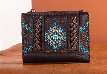 Montana West Embroidered Aztec Collection Wallet - MW1317-W052CF