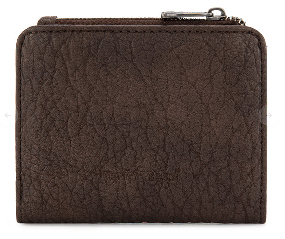 Trinity Ranch Hair-On Cowhide Tooled Collection Wallet - TR203-W2003CF