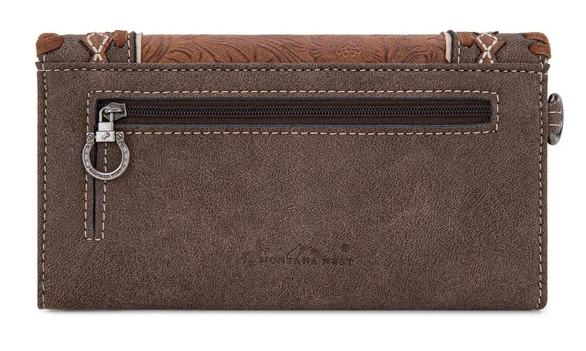 Montana West Concho Wallet - Brown - MW1331-W018BR