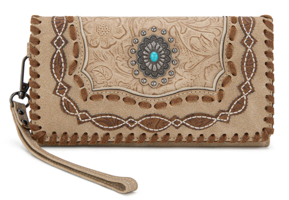 Montana West Concho Wallet - Tan - MW1331-W018TN