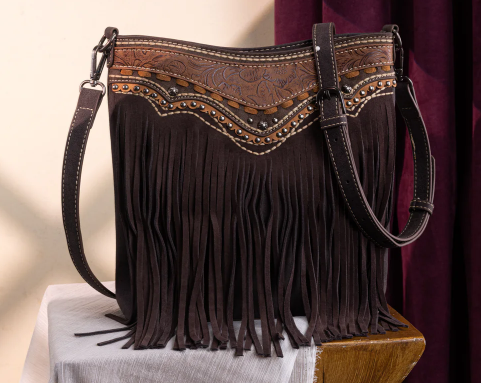 Montana West Fringe Crossbody - Coffee - MW1340G-9360CF
