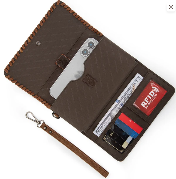 Montana West Tooled Aztec Wallet - Brown - MW1354-W018BR