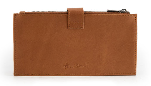 Montana West Genuine Leather Bi-Fold Wallet/Card Organizer - Brown - MWL-4203BR
