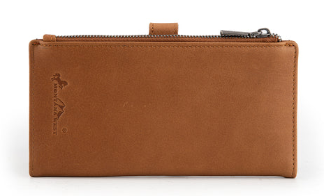 Montana West Genuine Leather Floral Tooled Bi-Fold Wallet - Brown - MWL-4210BR
