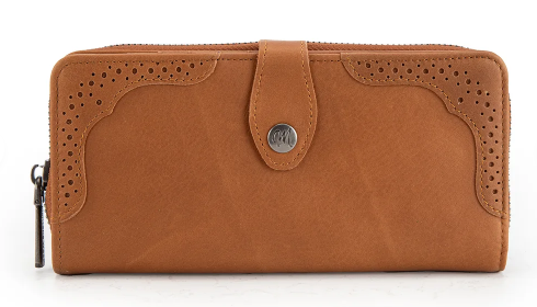 Montana West Genuine Leather Leather Bi-Fold RFID Protected Wallet - MWL-4202BR