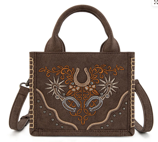 Montana West Western Embroidered Mini Tote Crossbody - MW1352-8121CF