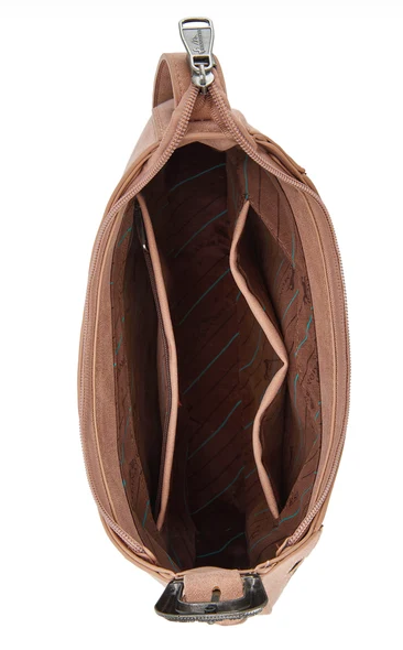 Montana West Aztec Cut-Out Hobo Shoulder Bag - Pink - MW1359-918PK