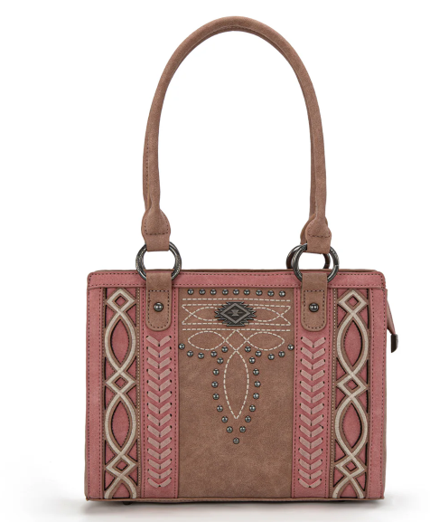 Montana West Cut-Out Embroidered Carry Tote - MW1325G-8317PK