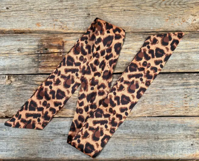 Brown and Black Western Skinny Mini Wild Rag/Scarf Necktie - TW114