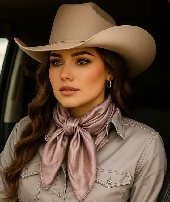 Blush Jacquard Wild Rag / Scarf  - WR4006X