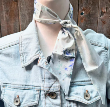 Blue and Green Western Skinny Mini Wild Rag/Scarf Necktie - TW116