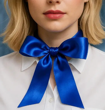 Electric Blue Western Skinny Mini Wild Rag Scarf/Necktie - TW308