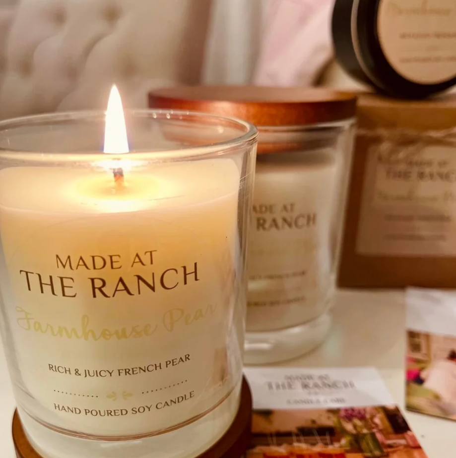 Made At The Ranch Soy Candle Medium - Farmhouse Pear