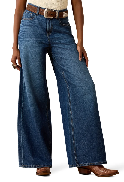 Ariat Ladies Ultra High Rise Calamity Comfort Wide Leg Jeans - 10073763