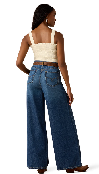 Ariat Ladies Ultra High Rise Calamity Comfort Wide Leg Jeans - 10073763