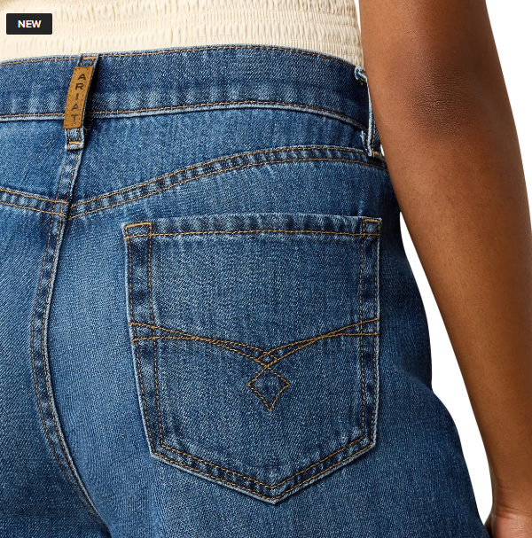 Ariat Ladies Ultra High Rise Calamity Comfort Wide Leg Jeans - 10073763