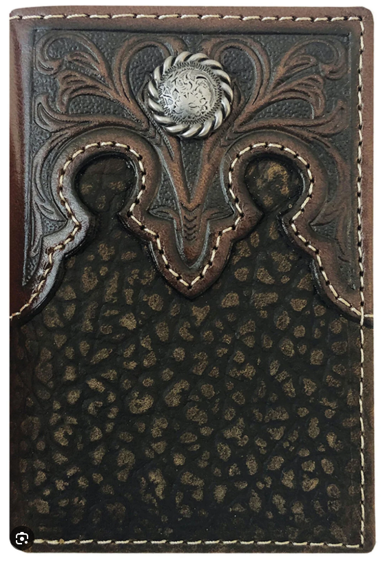 Just Country Roper Tri-fold  Tooled Yoke Wallet - 8142100