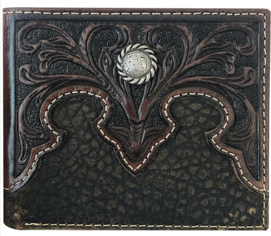 Just Country Roper Bi-fold Tooled Yoke Wallet - 8143100