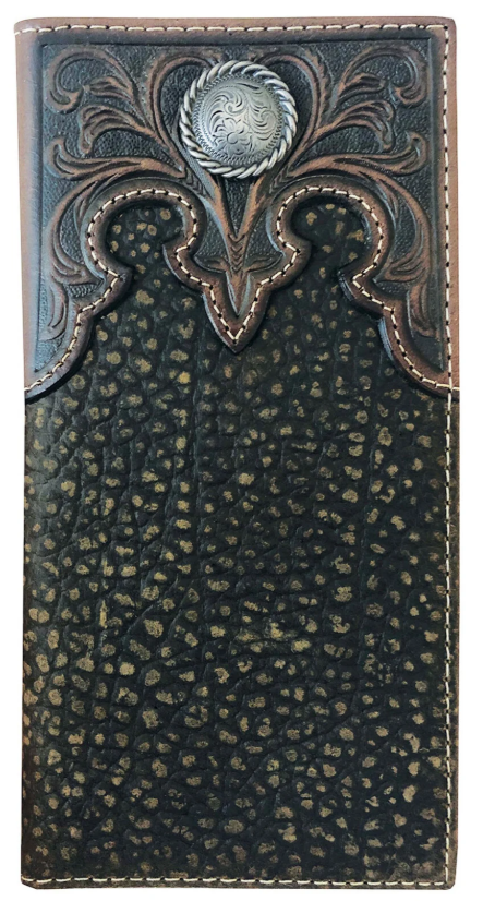 Just Country Roper Rodeo Wallet  - Tooled Yoke - 8144100