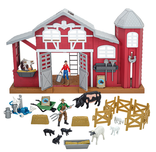 Big Country Toys - 38-Piece Dairy Barn Playset