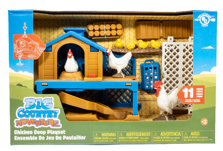 Big Country Toys - 11-Piece Chicken Coop Playset