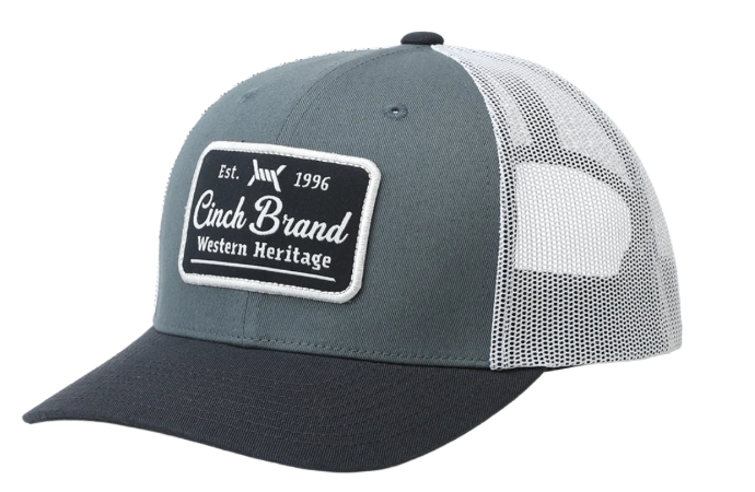 cinch Mens Blue Western Heritage Trucker Cap - MCC0660659