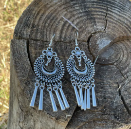 Silver Dangle Fashion Earrings