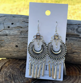 Silver Dangle Fashion Earrings