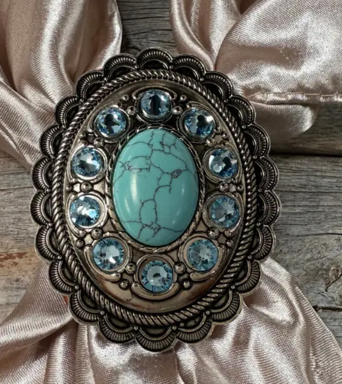 Cabochon and Crystal Wild Rag Slide