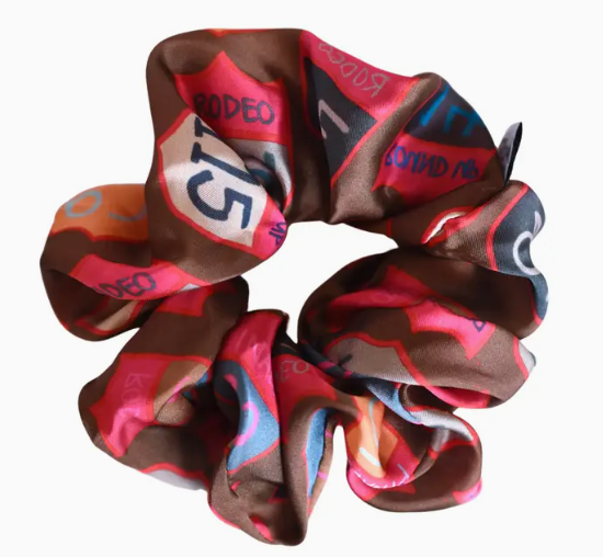 Rodeo Back Numbers Scrunchie Cowgirl Hair Accessory - SR-2-007