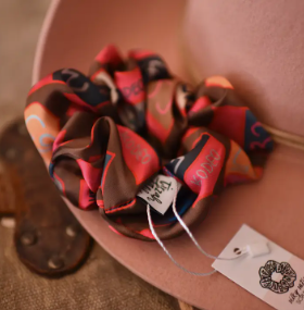 Rodeo Back Numbers Scrunchie Cowgirl Hair Accessory - SR-2-007