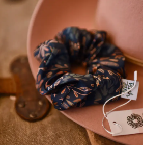 Western Harvest in Juniper Scrunchie Cowgirl Hair Accessory - SR-2-009