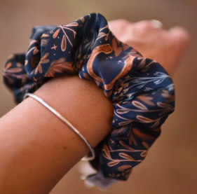 Western Harvest in Juniper Scrunchie Cowgirl Hair Accessory - SR-2-009