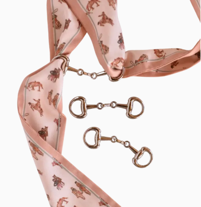 Snaffle Bit Twilly Scarf Slide Accessory in “Silver” - SS-1-002