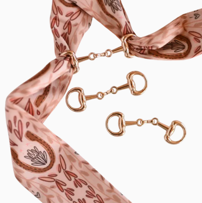 Snaffle Bit Twilly Scarf Slide Accessory in “Gold” - SS-1-001