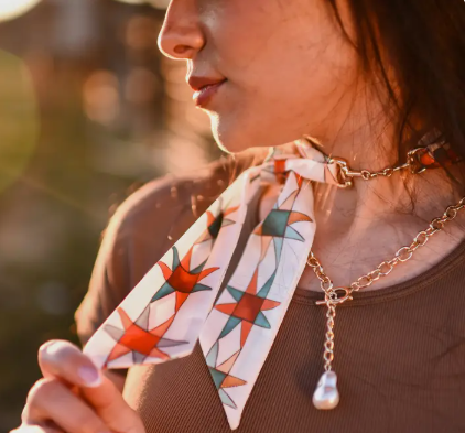 Snaffle Bit Twilly Scarf Slide Accessory in “Gold” - SS-1-001
