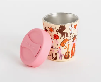 Cowgirl 8oz Stainless Steel Coffee Cup