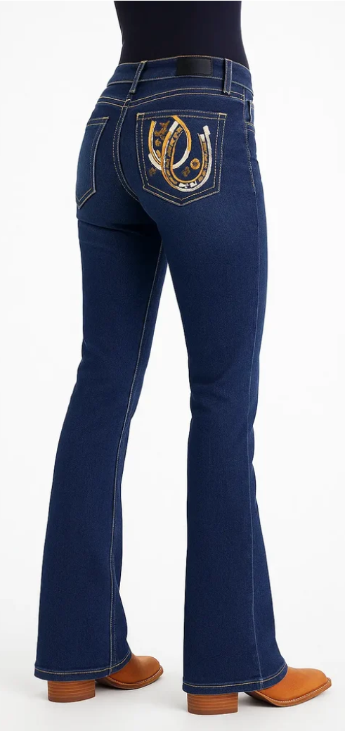 Outback Ladies Forbes Bling Jeans - High Rise - WBEM175