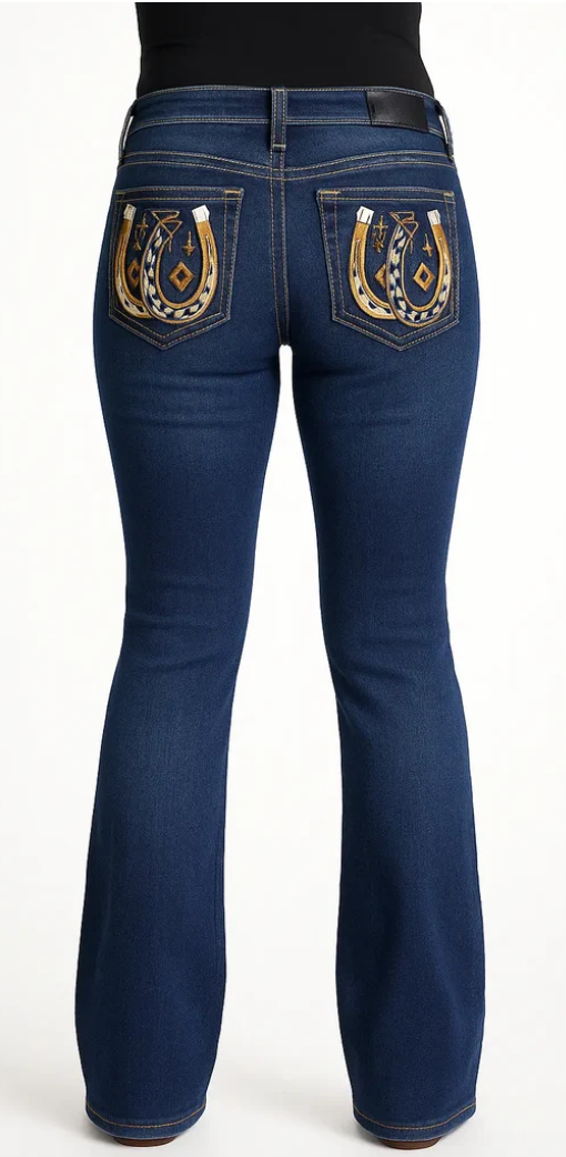 Outback Ladies Forbes Bling Jeans - High Rise - WBEM175