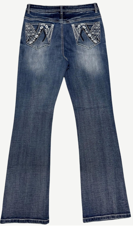 Outback Ladies Lockyer Bling Jeans - High Rise - WBEM194