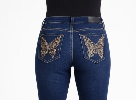 Outback Ladies Allora Bling Jeans - High Rise - WBEM170