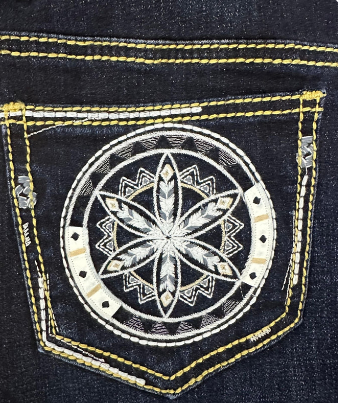 Outback Ladies Kabra Bling Jeans - High Rise - WBEM193