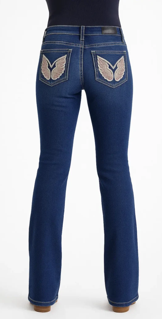 Outback Ladies Bowral Bling Jeans - High Rise - WBEM171