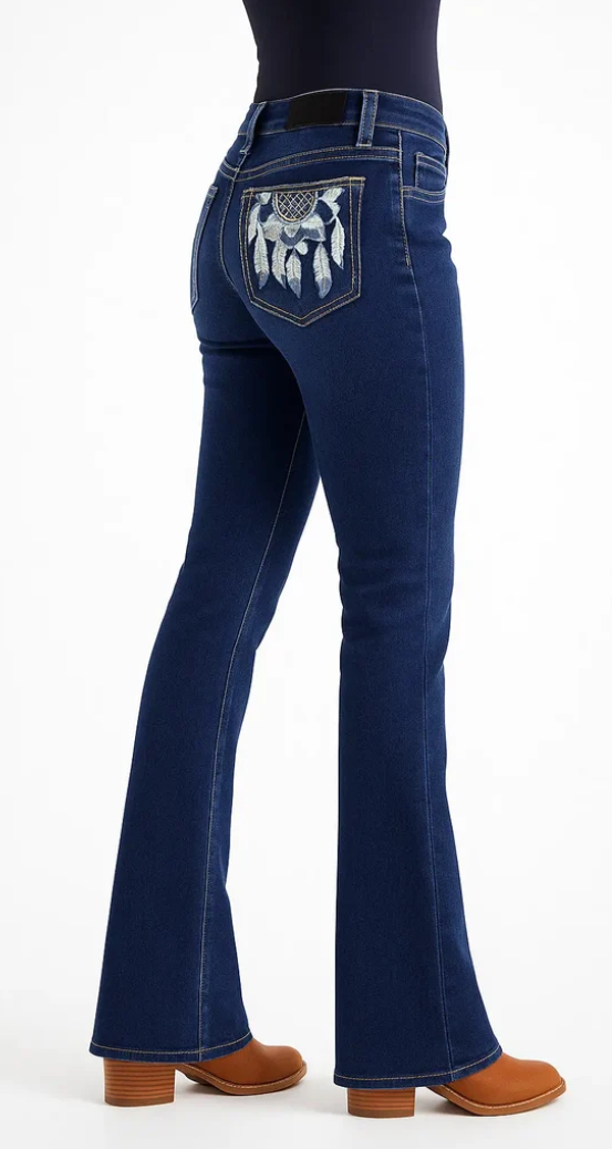 Outback Ladies Esk Bling Jeans - High Rise - WBEM174